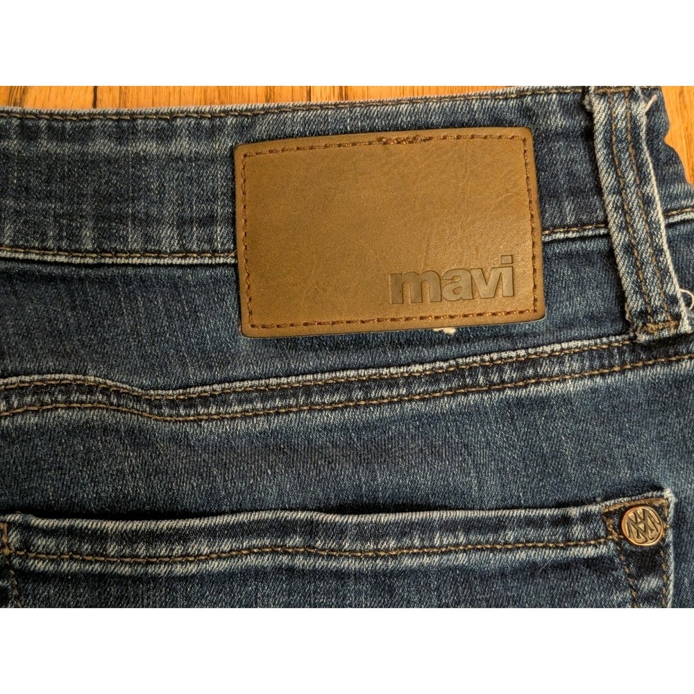 Mavi Jeans Zach Straight Leg Men's 33x29 Dark Wash Stretch Cotton Denim Zip Fly - Picture 9 of 15
